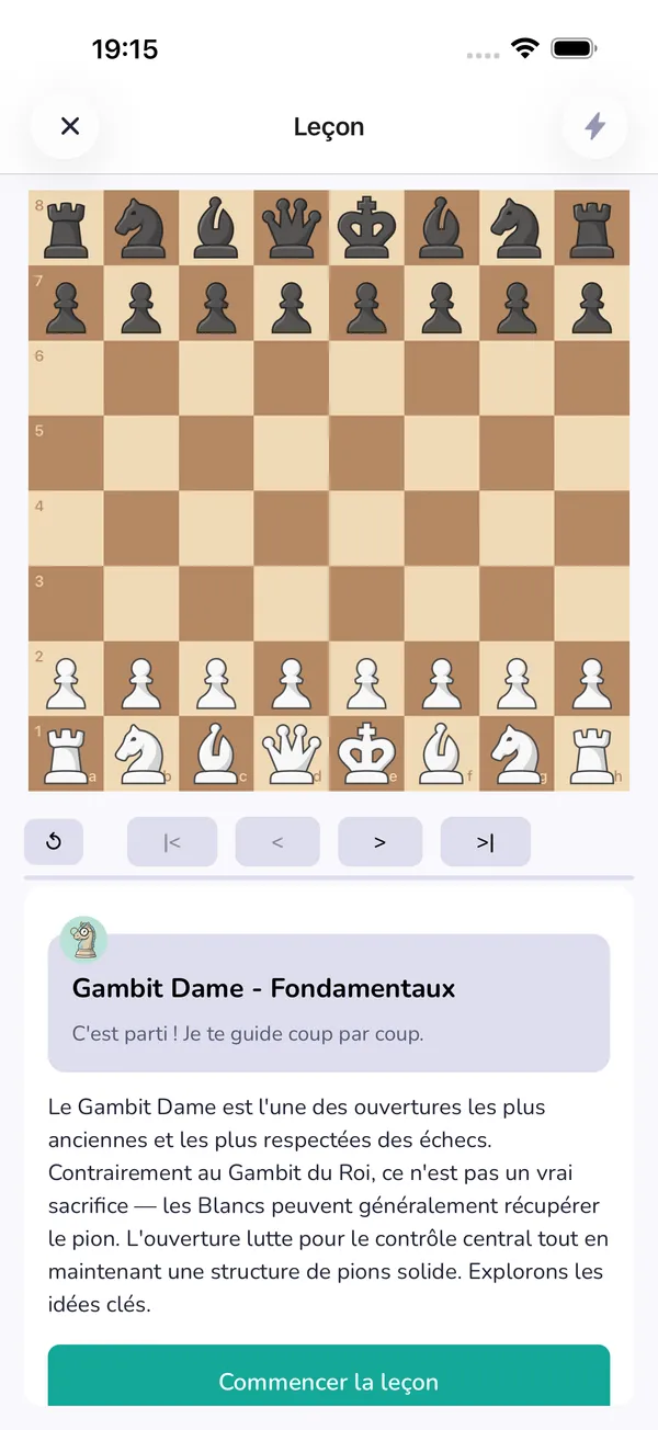 Leçons LearnChess